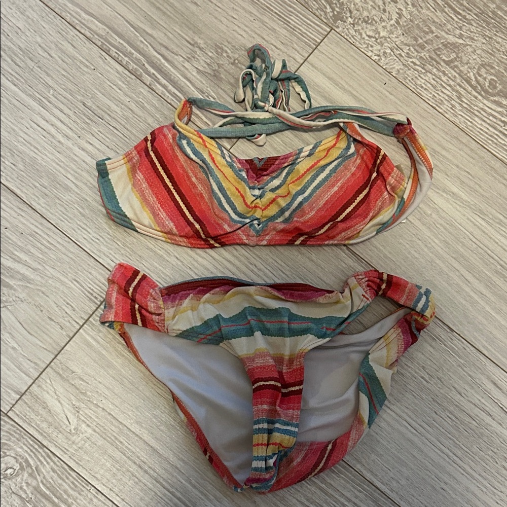 Billabong Colorful Striped Bikini